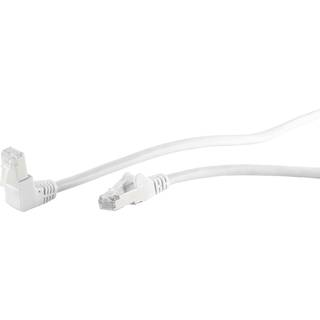 Cat 6 S/FTP Netværkskabel - Vinklet - Hvid - 20 m