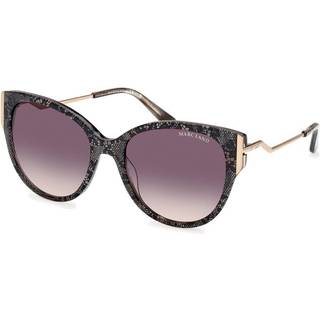 Guess by Marciano Kvinde GM0834 20B Solbriller Acetat Grå Grå Rund Normal Skygge
