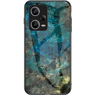 SKALO Xiaomi Redmi Note 12 Pro 5G Marmor hærdet glas TPU Cover - #4