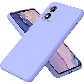 Motorola Moto E13 Liquid Silikone Bagside Cover - Lilla