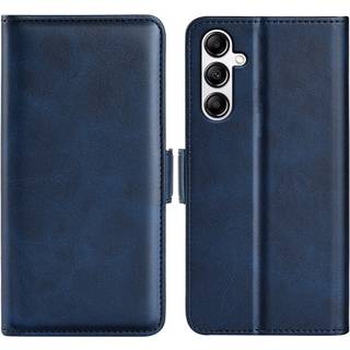 SKALO Samsung A34 5G Premium Wallet Flip Cover - Blå