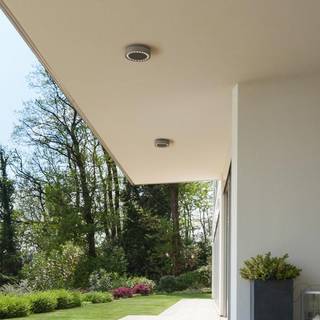 Helestra Say LED udendørs loftlampe grafit Ø18,5cm