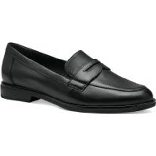 Melika Loafers, Black Leather, 40