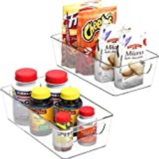 Simple Houseware Freezer Organizer Bins 12 '' X 6 '' 2 pakker