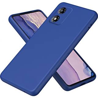 Motorola Moto E13 Liquid Silikone Bagside Cover - Blå