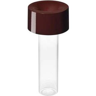 Foscarini genopladelig LED-bordlampe Fleur, bordeauxrød