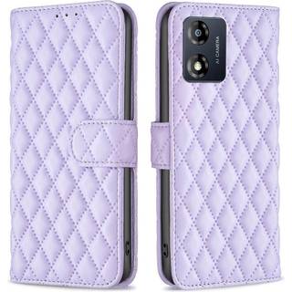 SKALO Motorola Moto E13 4G BINFEN COLOR Quiltet Pung - Lilla