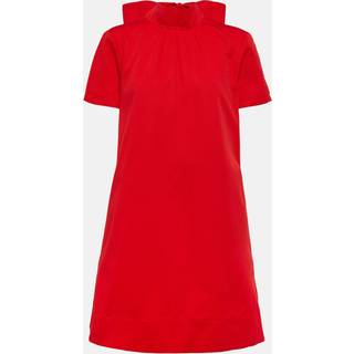 Staud Ilana cotton-bend minidress - red - XS