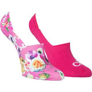 Calvin Klein 2-pak Abby Floral Print Sneaker Socks - Pink - Strl 37/41 * Kampagne *