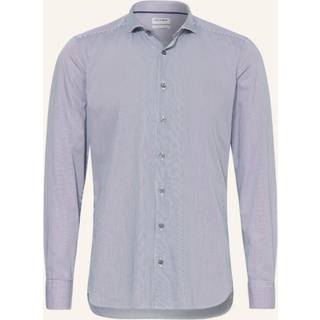 OLYMP Herren Hemd blau gestreift