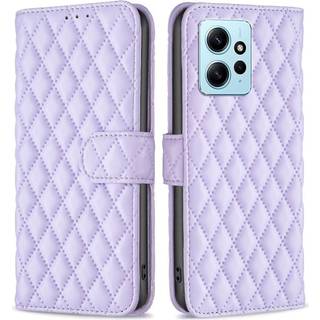 SKALO Xiaomi Redmi Note 12 4G BINFEN COLOR Quiltet Pung - Lilla