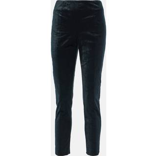 Veronica Beard Honolulu velvet slim pants - black - XS