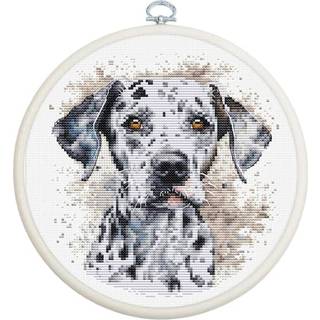 Luca-S korsstingss?t med b?jle inkluderet optalt korsstingss?t til voksne broderis?t (Dalmatineren)