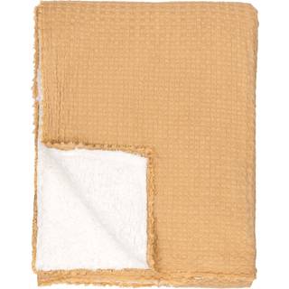 Yard Yard Yellow Ronan Sherpa Waffle 100% Cotton Throw
