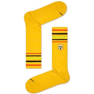 Happy socks 2-pak Bear With Me Crew Sock - Yellow Pattern - Str 36/40 * Kampagne *