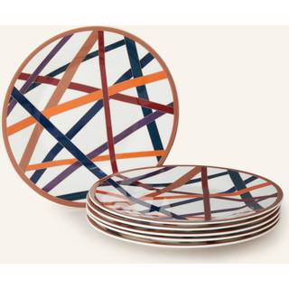 Missoni Nastri set of 6 dessert plates - multicoloured - One Size