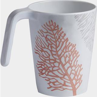 Kaffe-/tekopper i melamin Marine Business Harmony Coral, non-slip, hvid/orange, 32 cl / 320 ml, 6-pak