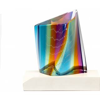 Regnbue-drejning, H 12 cm - Kosta Boda