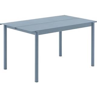 Muuto Linear Steel Havebord Pale Blue 200 x 75 cm