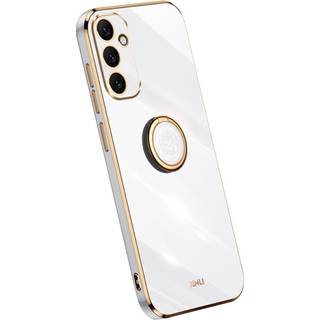 SKALO Samsung A34 5G XINLI TPU Cover med ring - Hvid