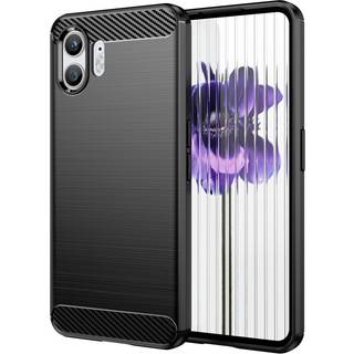 SKALO Nothing Phone (2) Armor Carbon Stødsikker TPU-cover - Sort