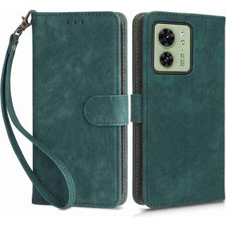 SKALO Motorola Edge 40 5G Flip Cover m. pung i PU-læder - Grøn