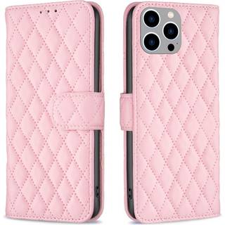 SKALO iPhone 15 Pro BINFEN COLOR Quiltet Pung - Pink