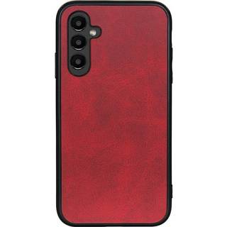 SKALO Samsung A14 4G/5G PU-læder Hybrid Cover - Rød