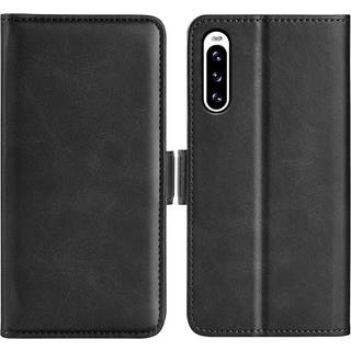 SKALO Sony Xperia 10 V Premium Wallet Flip Cover - Sort