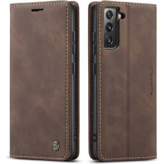 CASEME Retro tegnebog taske til Samsung Galaxy S22 - Kaffe