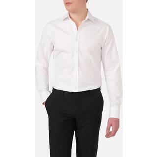 Oscar Jacobson - Slim Fit Cut Away Oxfordskjorte - størrelse 44 - Herre