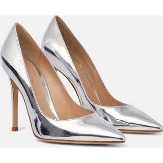 Gianvito Rossi Gianvito 105 metallic leather pumps - silver - EU 34