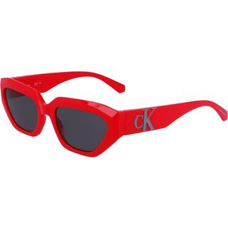 Calvin Klein Unisex CKJ23652S 600 Solbriller Bio-injekt Rød Røg Firkantet Normal Normal