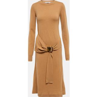 JW Anderson Bucked wool midi dress - beige - XL