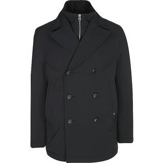 BOSS Black Herren Daunenmantel schwarz unifarben Slim Fit
