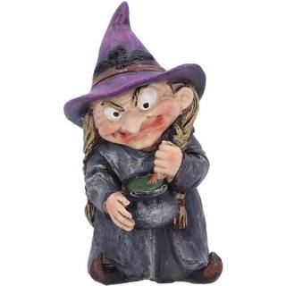 Nemesis nu D5049R0 Double Small Witch and Cauldron Figurin Polyresin Black 9,7 cm
