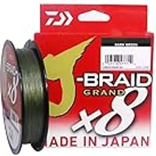 Daiwa J-BRAID GRAND 8X 300YDS FYLDERSPOLE MRKEGRN