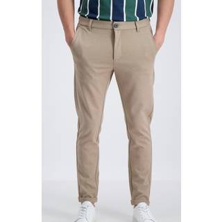 Superflex Knitted Cropped Bukser, Sand Mix, M