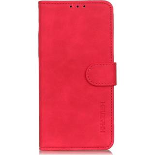 Samsung Galaxy S22 KHAZNEH Retro Læder Flip Cover m. Pung - Rød