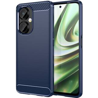 SKALO OnePlus Nord CE 3 Lite 5G Armor Carbon Stødsikker TPU-cover - Blå