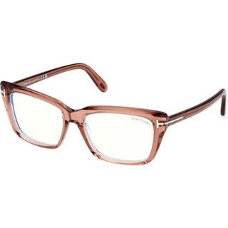 Tom Ford FT5894-B Blue-Light Block 072 56 Briller Kvinder Lyserød - Transparent Peach Pink - 56mm