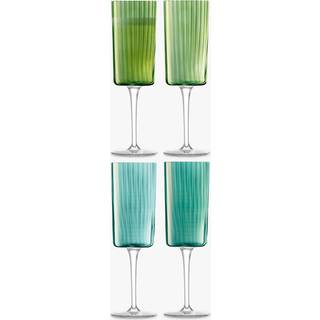 LSA International LSA International Jade Gems Assorted Set of 210ml Champagne Flute