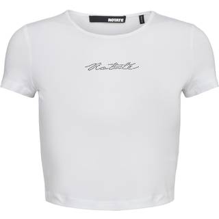 Cropped T-shirt - Bright White - ROTATE - Hvid M