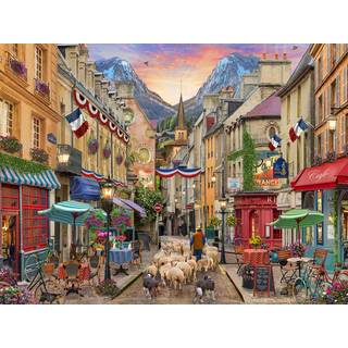 Vermont Christmas Company French Village Jigsaw Puzzle 550 Piece