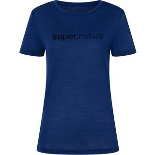 super.natural Women's 3D Signature Tee Blue Depths/Jet Black, XS