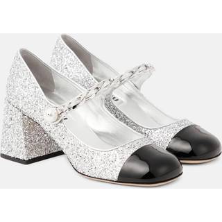 Miu Miu Glitter Mary Jane pumps - silver - EU 36.5