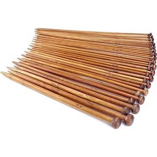 HobbyArts Jumperpindesæt, mørk bambus, 2-10mm, 18 str., 25 cm Indhold: Jumperpindesæt 2-10 mm Længde: 25 cm Materiale: Bambus Farve: Mørk bambus.