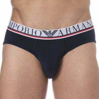 Emporio Armani Underline Logo Briefs - Navy