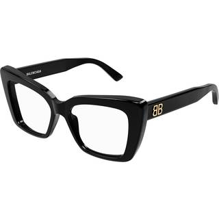 Balenciaga Kvinde BB0297O 001 Optiske stel Acetat Sort Firkantet