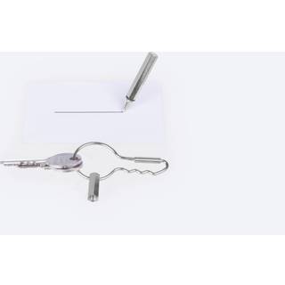 Nøglering - Keyring Pen (Sølv)
